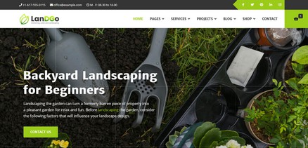 LandGo - Gardening Lawn and Landscaping Joomla Template