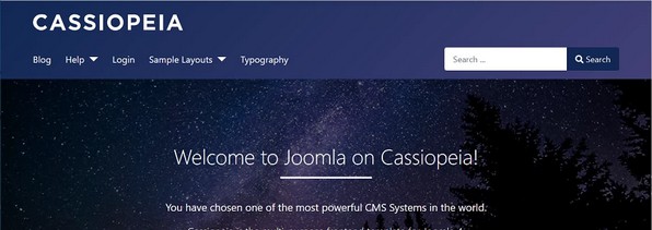 Ressources About Cassiopeia, Joomla default template