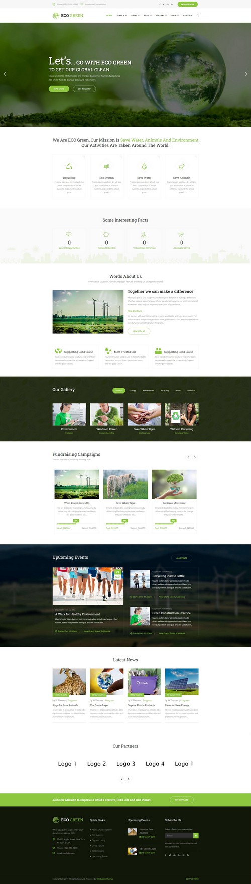 Eco Green - Environment, and Renewable Energy Joomla Template