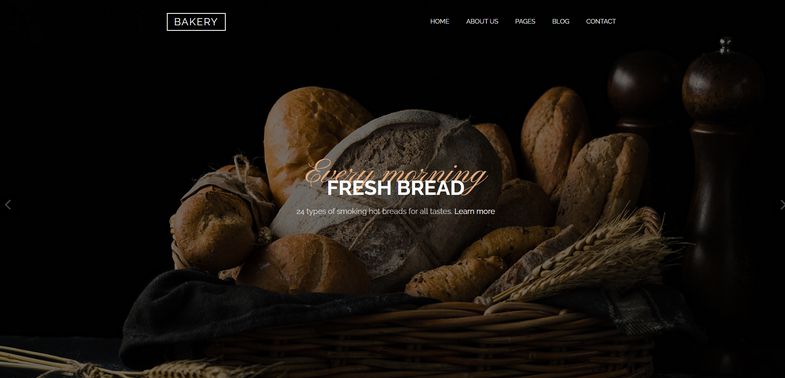Bakery - Responsive Joomla 4 Template for Bakeries, Restaurants, Bars