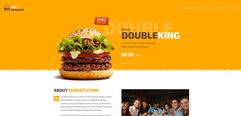 Burgers - Joomla 4 Template Dedicated to Fast Food Restaurants