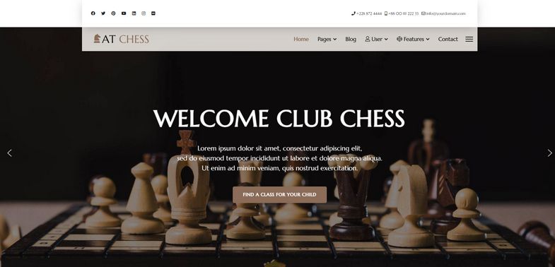 Chess - Premium Chess Cub & Chess Classes Joomla Template