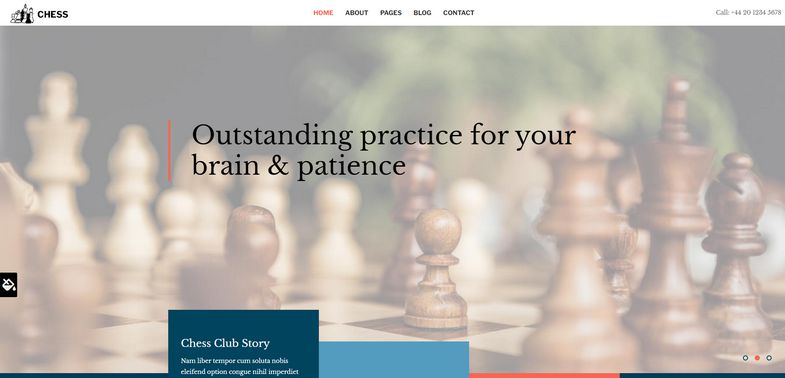 Chess - Joomla 4 Template is Dedicated to Chess Clubs & Players