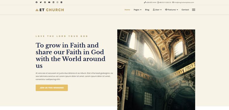 Church - Religious and Churches Website Joomla 4 Template