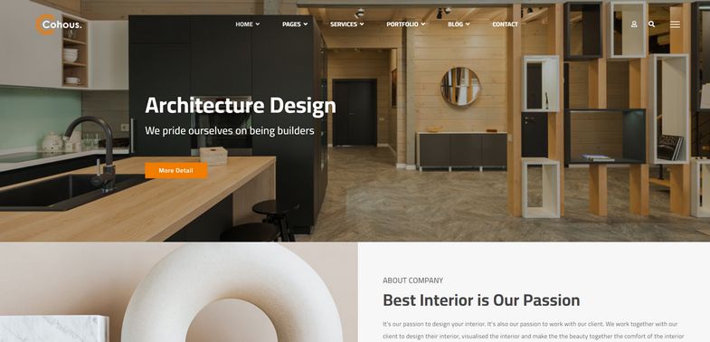Cohous - Interior Design Helix Ultimate Joomla Template
