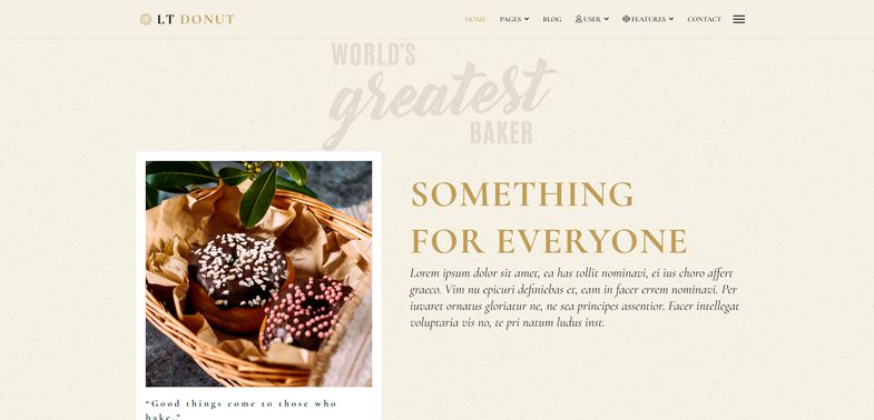 Donut - Bread Store, Bakery, Cake Products Joomla Template