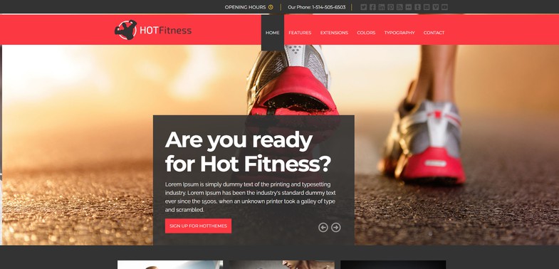 Fitness - Responsive Joomla 4 Template Suitable for Fitness Studios, Gyms