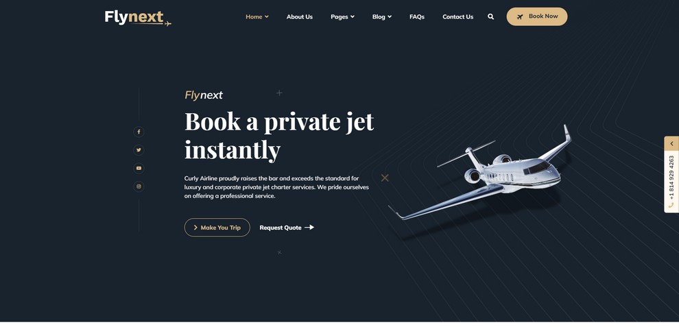 Flynext - Multipurpose Aviation Joomla Template