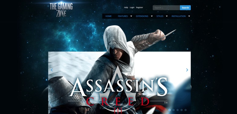 Gaming - Joomla 4 Template for Gaming and Video Games Websites