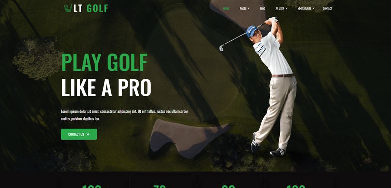 Golf - Responsive Premium Golf Joomla 4 Template