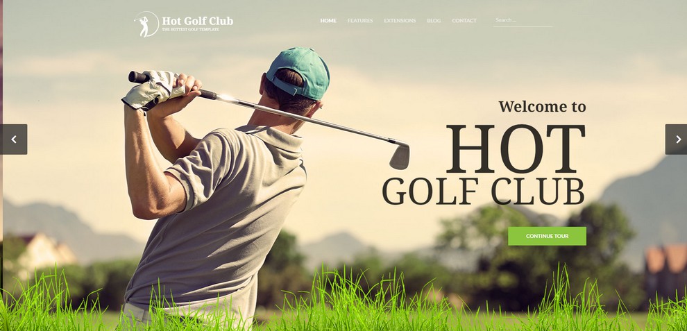 Golf - Joomla 4 Template for creating Websites Related to Golf