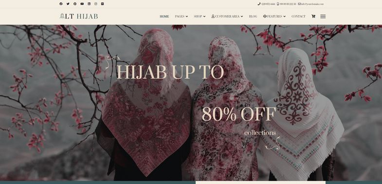 Hijab - Responsive Hijab Shop Joomla 4 Template