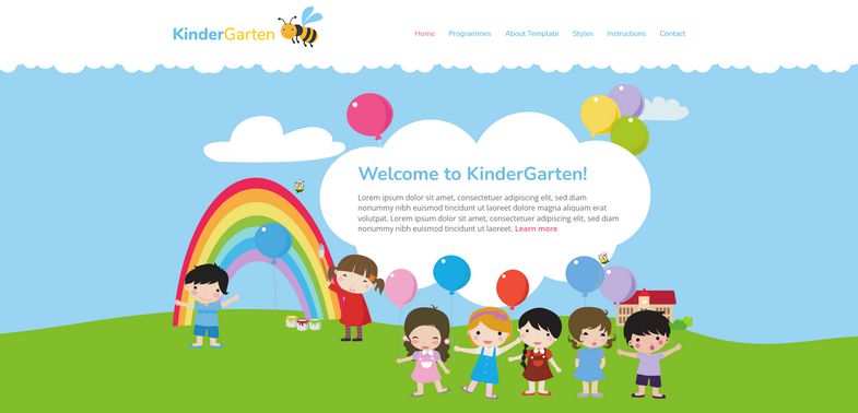 Kindergarten - Joomla 4 Template for Babysitting Agencies, Restaurants for Kids