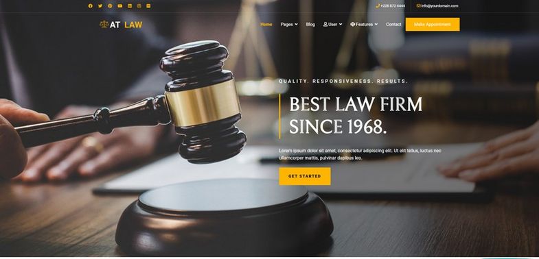 Law - Professional Law Firms and Lawyers Joomla Template