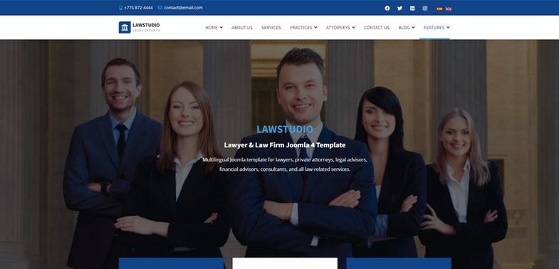 LawStudio - Lawyer and Law Firm Joomla Template