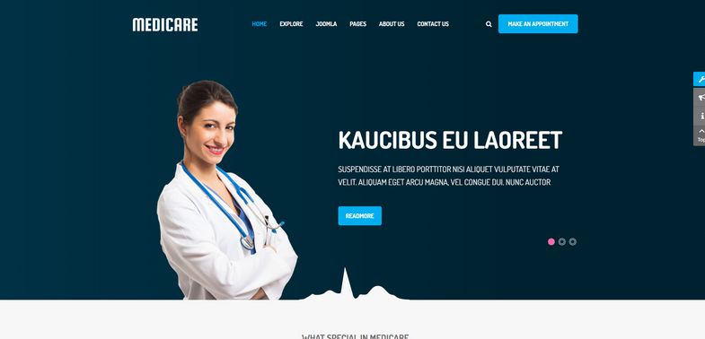 Medicare - Responsive Joomla Template For Medical Service Website