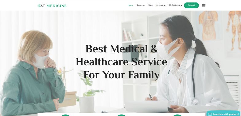 Medicine - Joomla template for Health Care Center, Clinic or Hospital