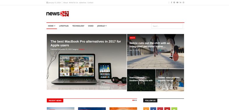 News247 - Responsive Magazine Joomla Template