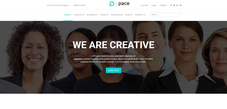 Pace - Responsive MultiPurpose Joomla Template