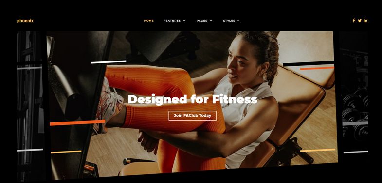 Phoenix - Joomla Template designed for Fitness, Gym, and Sport Club