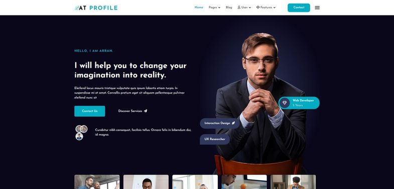 Profile - Professional CV Resume Joomla Template
