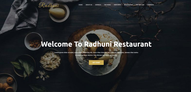 Radhuni - Restaurant Business Joomla Template