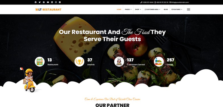 Restaurant - J2Store Restaurant and Fast Food Joomla 4 Template