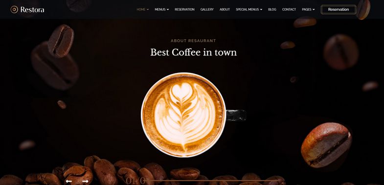 Restora - Joomla 4 Template for Cafe, Bakery, Seafood, and Vegetarian Sites