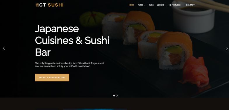 Sushi - Sushi Restaurant Joomla 4 Template