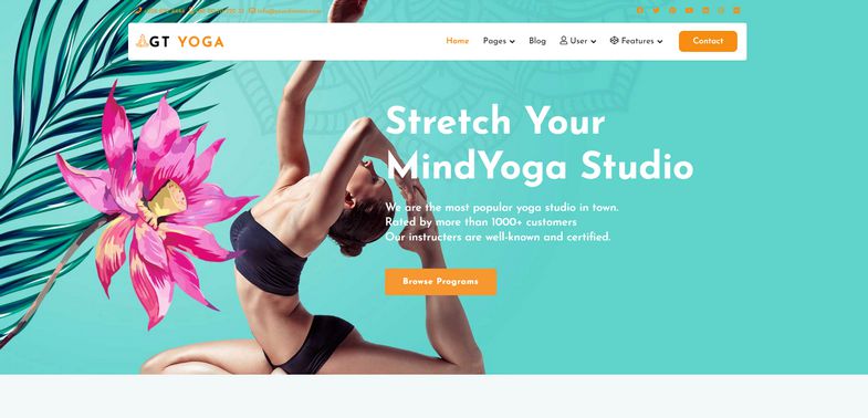 Yoga - User-friendly Yoga Joomla 4 Template