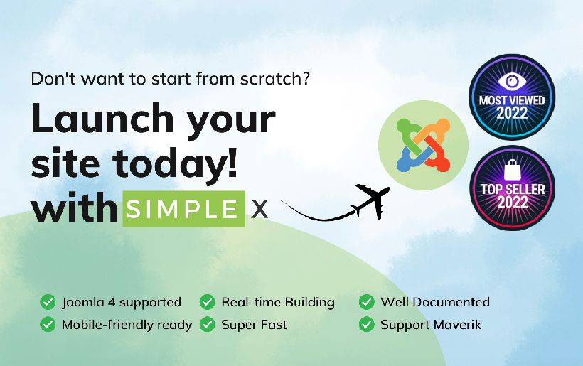 SimpleX - Responsive Joomla 4 Template