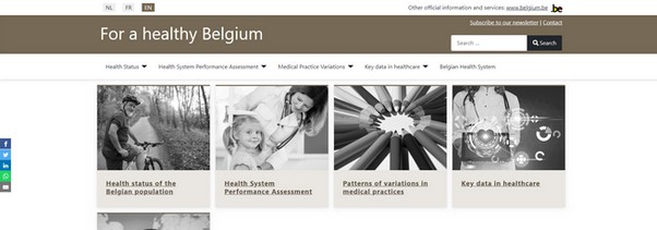 Only made with Joomla: www.healthybelgium.be