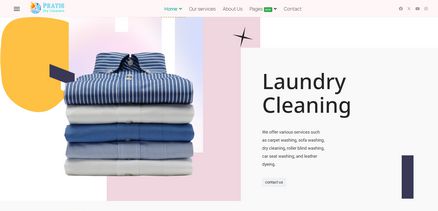 Pratic - Dry cleaner Laundry Service Joomla Template