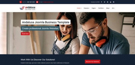 Andalusa - Business-Corporation Joomla 4 and Joomla 3 Template