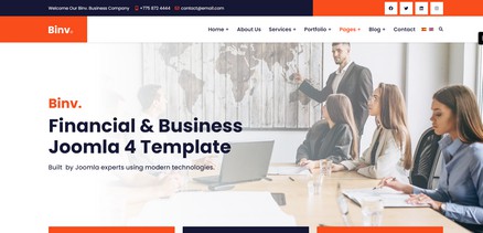 Binv - Consulting, Financial & Business Joomla Template