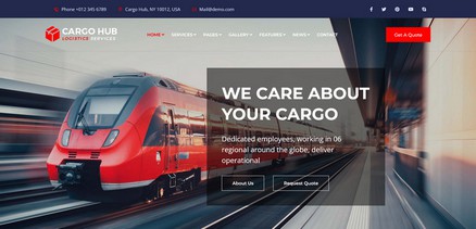 Cargo HUB - Transportation, Logistics and Shipping Joomla Template