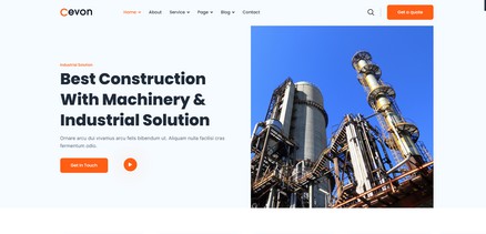Cevon - Construction and Industrial Business Joomla 4 Template