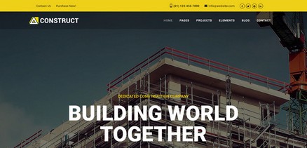 Construct - Professional Construction, Building Joomla Template