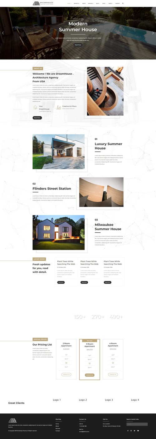 Dreamhouse - Architecture & Interior Design Joomla Template