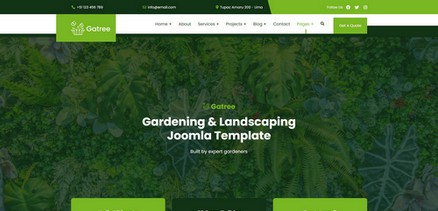 Gatree - Gardening and Landscaping Joomla Template