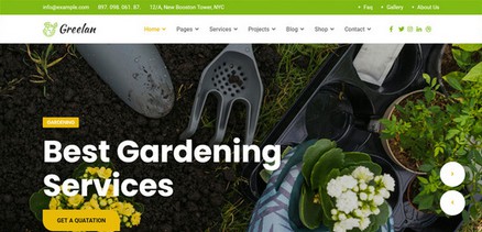 GreeLan - Gardening Lawn and Landscaping Joomla 4 Template