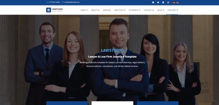 LawStudio - Lawyer and Law Firm Joomla 4 Template
