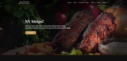 Steaque - Steak House / BBQ Restaurant Joomla 4 Template