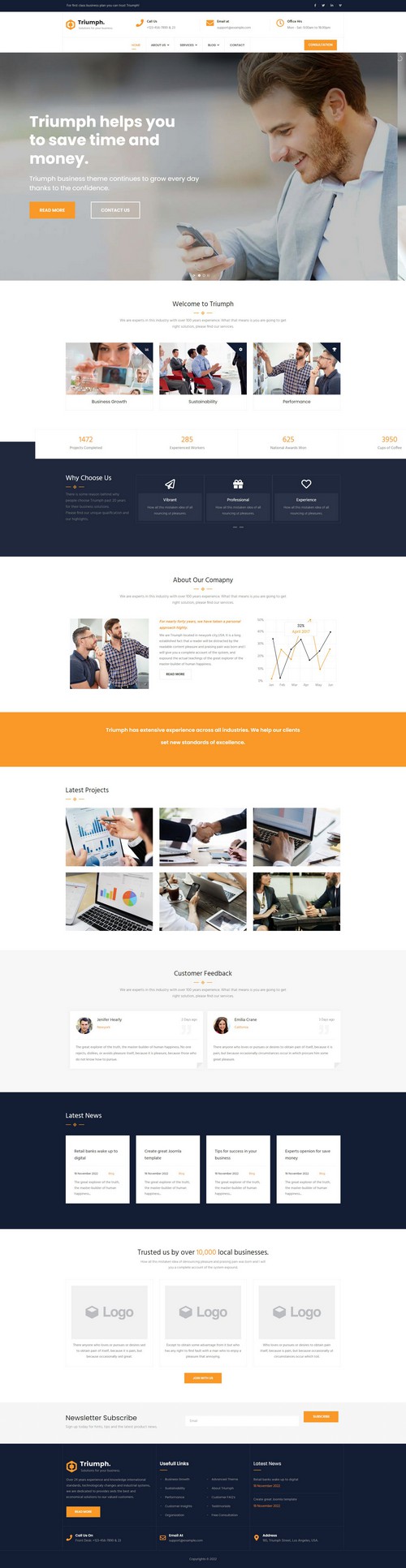 Triumph - Consulting and Professional Joomla Template