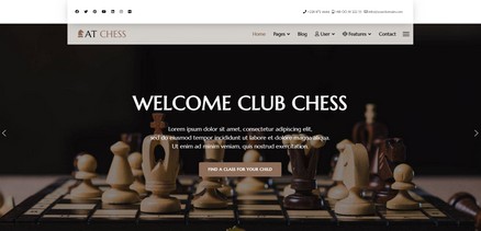 Chess - Premium Chess Cub & Chess Classes Joomla Template