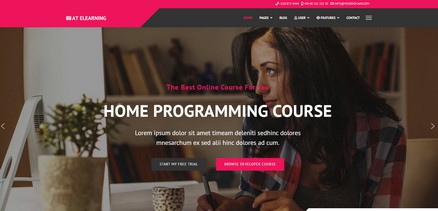 Elearning - eLearning Online Course Joomla Template Site