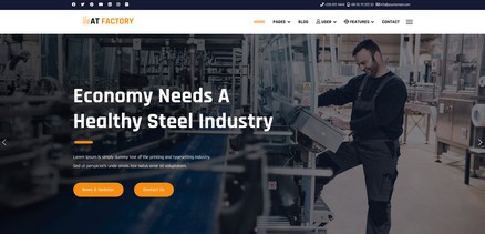 Factory - Business Industrial Joomla Template Website