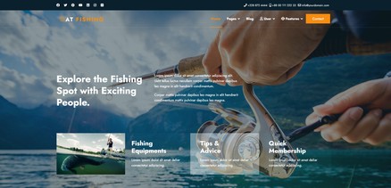 Fishing - Responsive Outdoor Activities Joomla Template