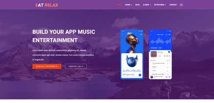 Relax - premium App Design and Development Joomla Template