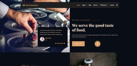 Restaurant - Responsive Restaurant Joomla Template Website